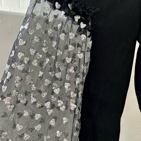 Black jeans with sheer side panels - Picture 3 of 14